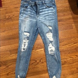 American Eagle high rise super skinny jeans 18